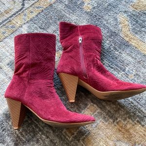 Farylrobin oxblood calf boot